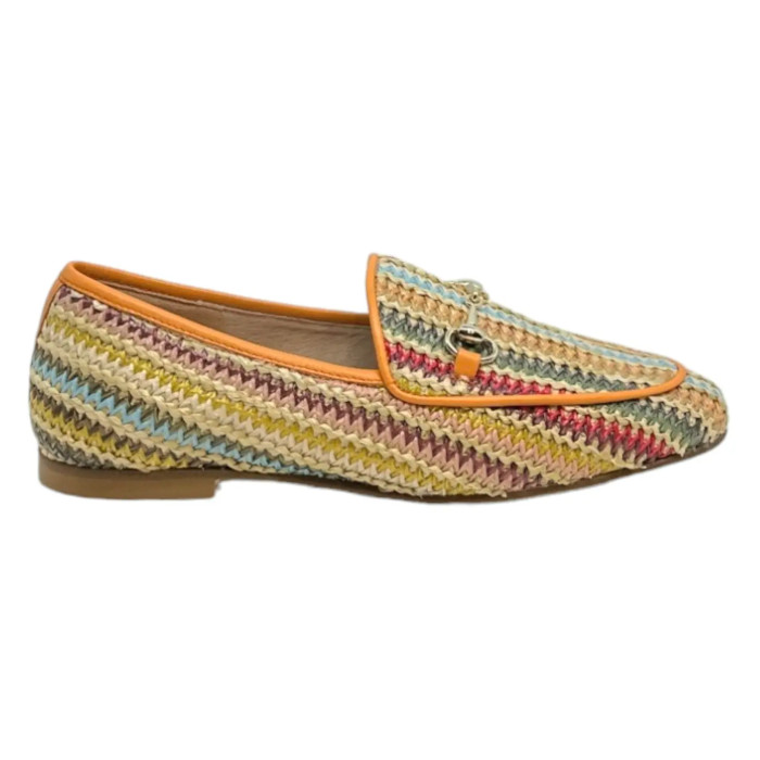 Mocassino Raffia Multicolor