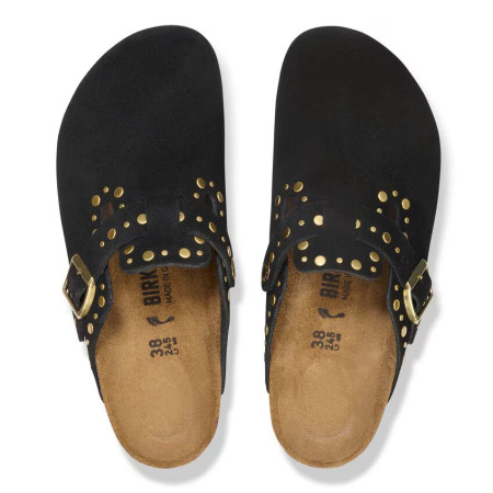 Boston Rivets Suede Leather