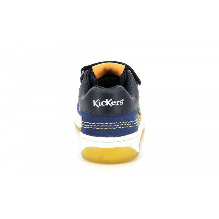 Kickers Kalido - Chaussures Enfants Avec Fermeture Scratch Et Talon Plateforme