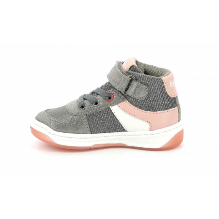 Kickers SUNKRO Sandali Bambina con Strappo Bianco Giallo Kickers SUNKRO Sandali Bambina con Strappo Bianco Giallo