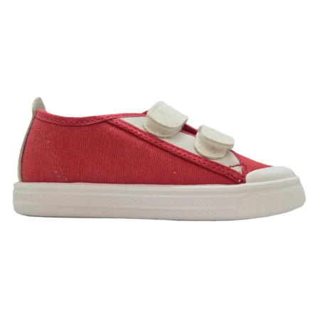 Scarpa Velcro Cotone - Rosso