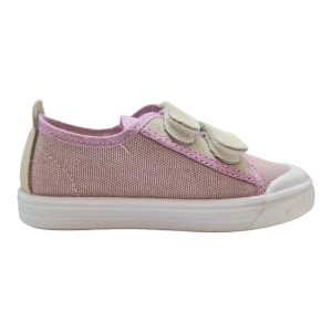 Scarpa Velcro Cotone - Lilla